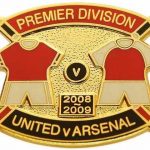 United v Arsenal Premier Match Metal Badge 2008…