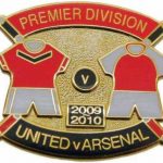 United v Arsenal Premier Match Metal Badge…