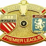 United v Aston Villa Premier Match Metal Badge…