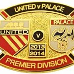 United v Crystal Palace Premier Match Metal Badge…