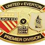 United v Everton Premier Match Metal Badge…