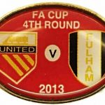 United v Fulham FA Cup Match Badge 2012-2013 Red