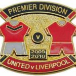 United v Liverpool Premier Match Metal Badge…