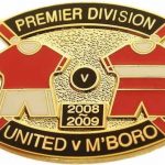 United v Boro Premier Match Metal Badge…