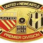 United v Newcastle Premier Match Metal Badge…