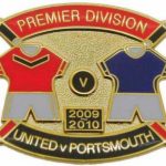 United v Portsmouth Premier Match Metal Badge…