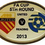 United v Reading FA Cup Match Badge 2012-2013…