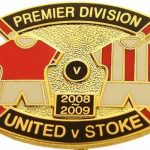 United v Stoke Premier Match Metal Badge 2008…