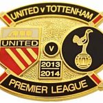 United v Tottenham Premier Match Metal Badge…