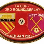 United v West Ham Replay FA Cup Match Badge… (1)