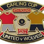 United v Wolves Carling Cup Match Metal Badge… (1)