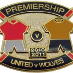 United v Wolves Premier Match Metal Badge…