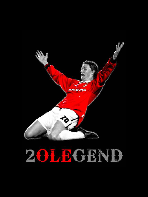 Manchester United Man Utd Ole Gunnar Solskjaer 20 Legend Tshirt